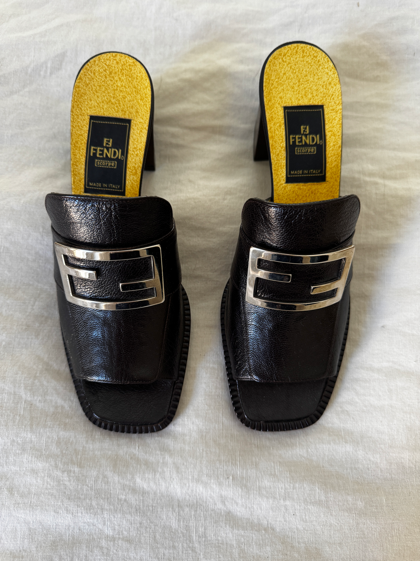 Vintage Fendi Buckle Sandal