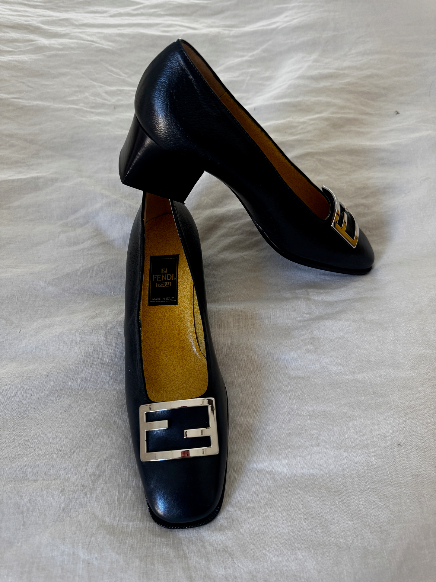 Fendi Low Heel Pump With Buckle