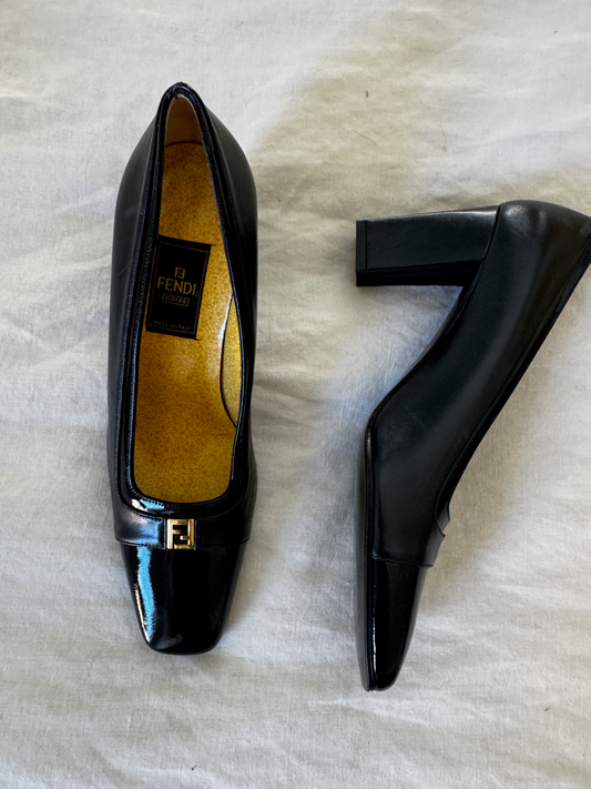 Fendi Vintage Patent Pump
