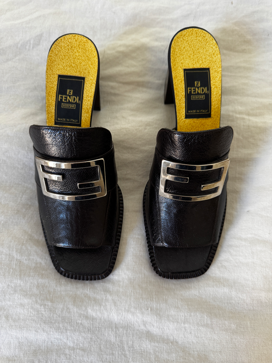 Vintage Fendi Buckle Sandal