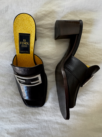Vintage Fendi Buckle Sandal